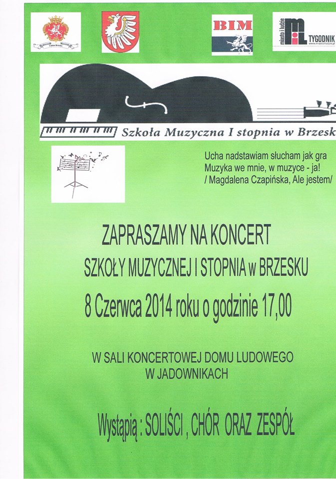 Koncert Szkoły Muzycznej I stopnia w Brzesku