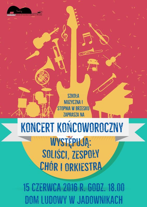 koncert końcoworoczny plakat